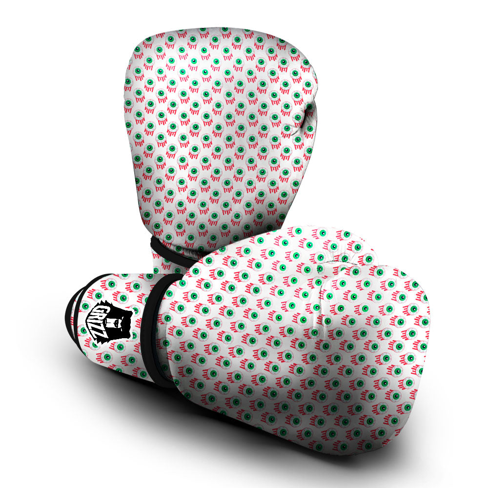 Eyeball Bloody Print Pattern Boxing Gloves-grizzshop