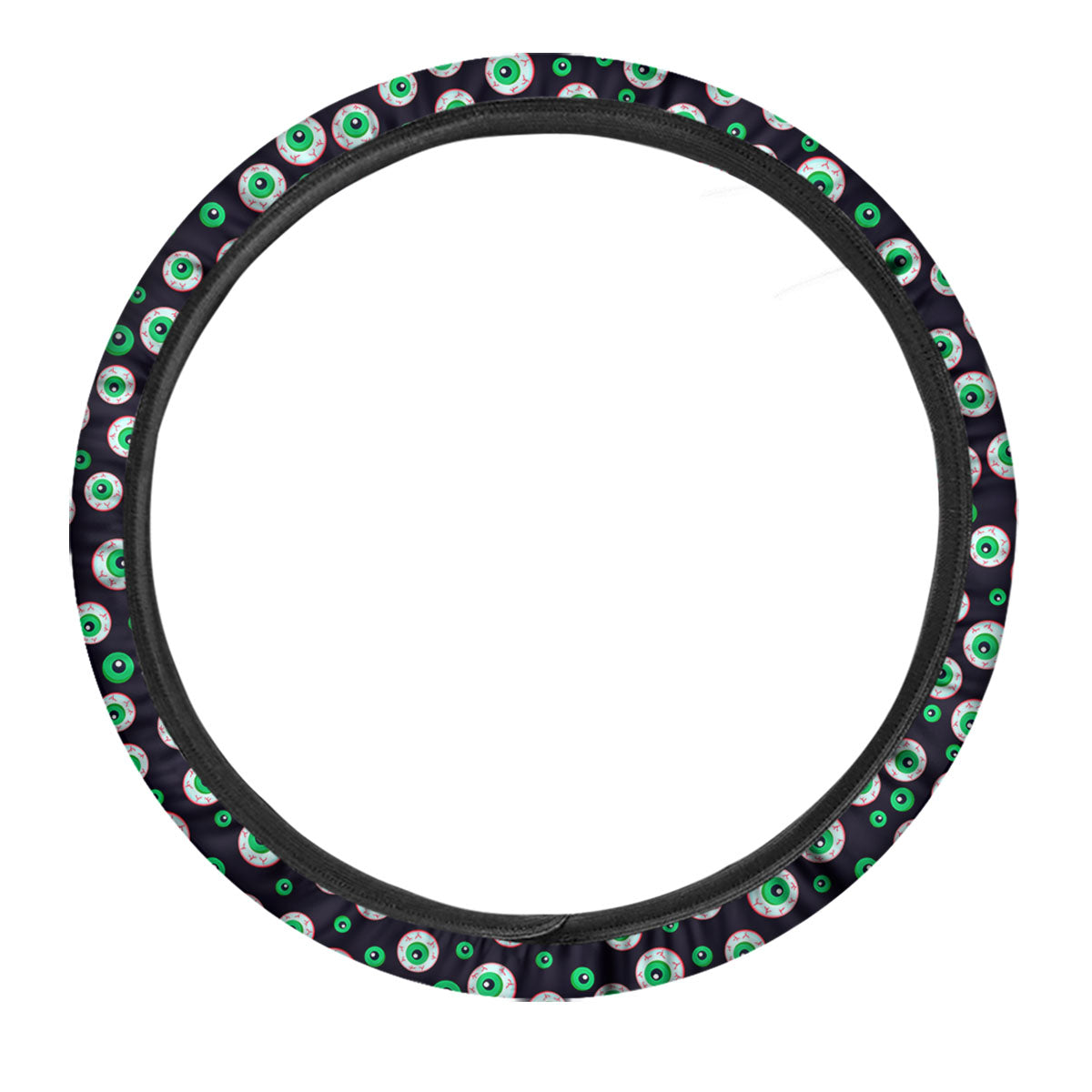 Eyeball Creepy Print Pattern Car Steering Wheel Cover-grizzshop