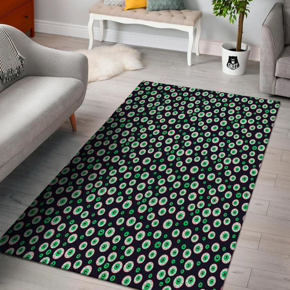 Eyeball Creepy Print Pattern Floor Mat-grizzshop