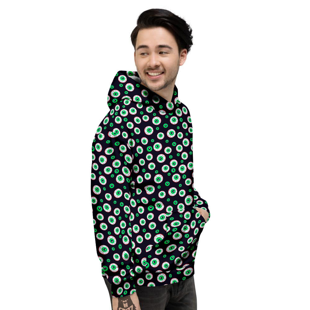 Eyeball Creepy Print Pattern Men's Hoodie-grizzshop