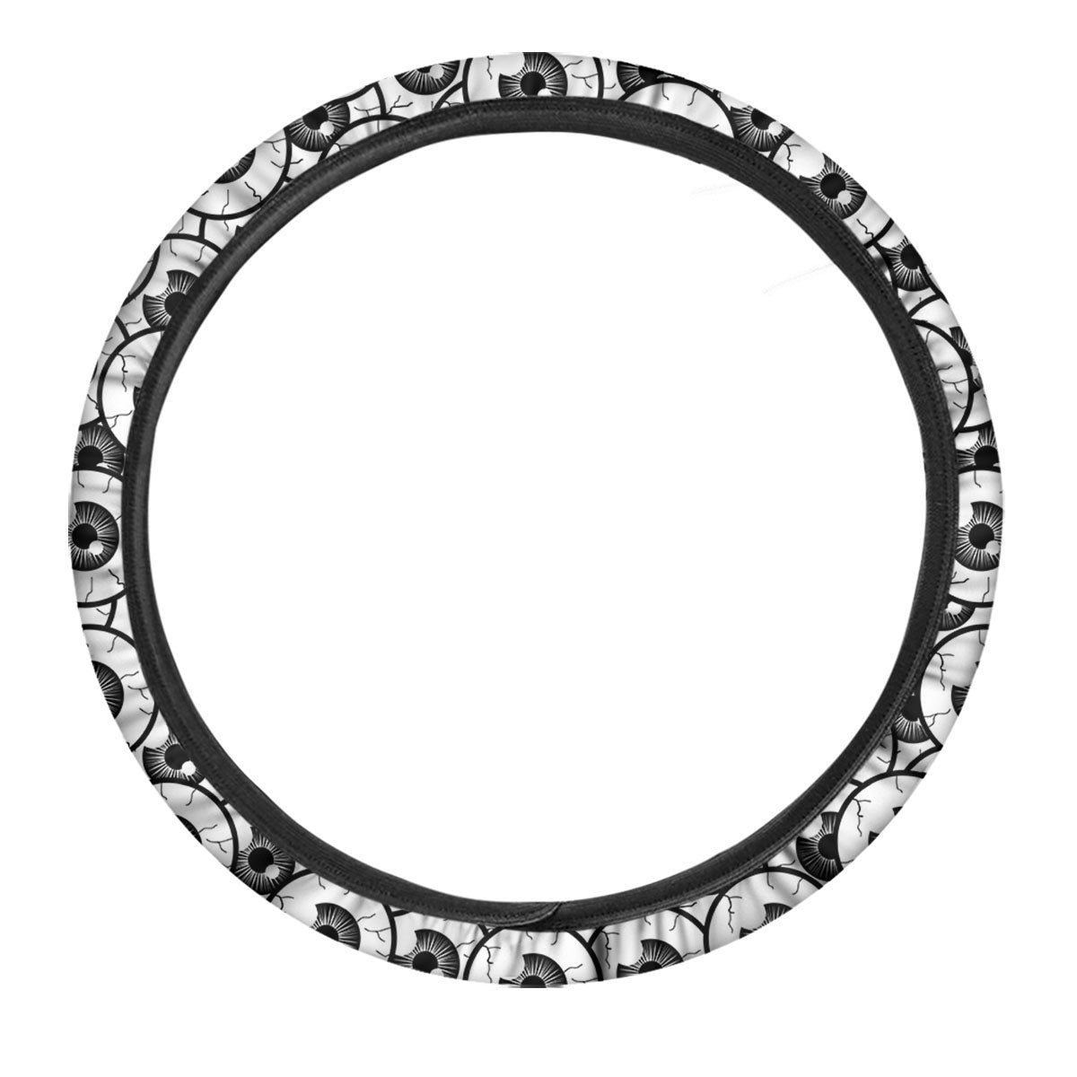 Eyeball Print Pattern Car Steering Wheel Cover-grizzshop