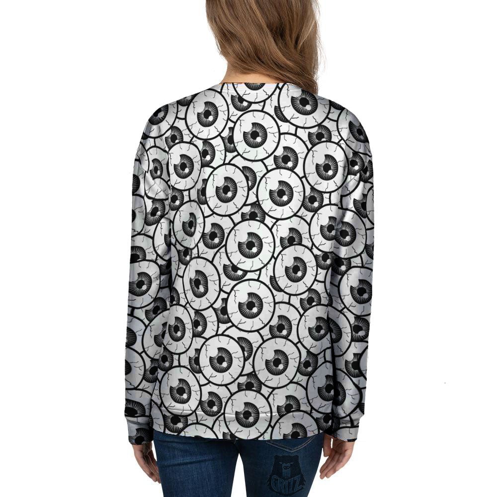 Eyeball Print Pattern Women's Sweatshirt-grizzshop