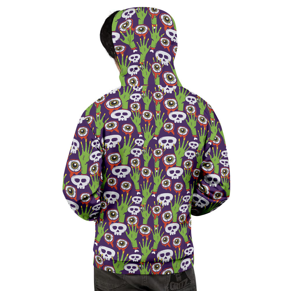 Eyeball Zombie Print Pattern Men's Hoodie-grizzshop