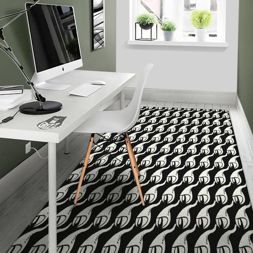 Eyes Monster Print Pattern Floor Mat-grizzshop