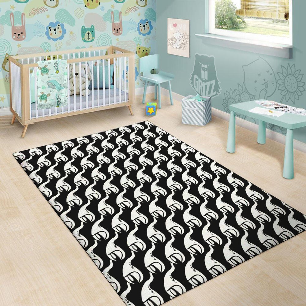 Eyes Monster Print Pattern Floor Mat-grizzshop