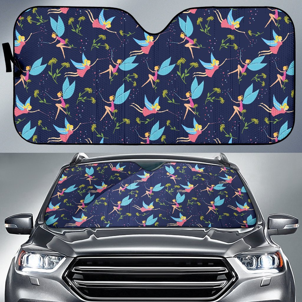 Fairy Pattern Print Car Sun Shade-grizzshop