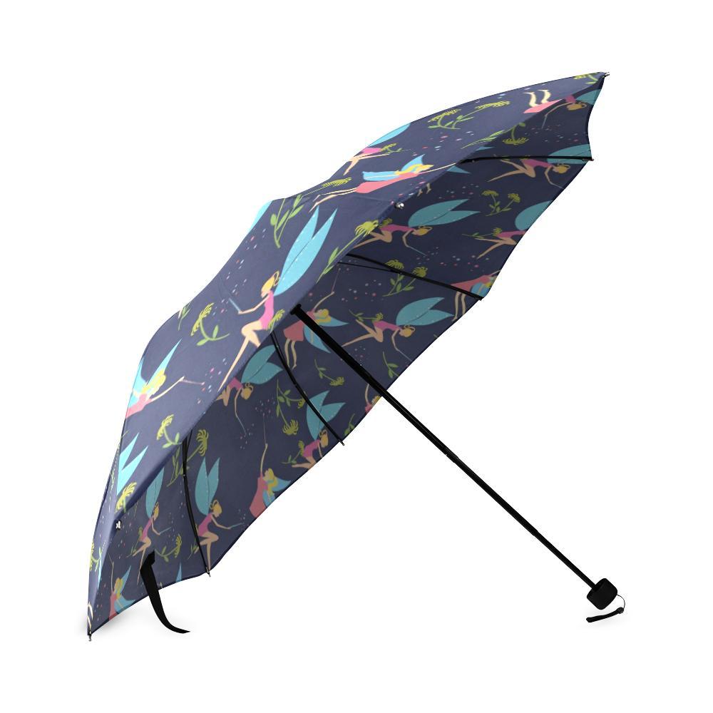 Fairy Pattern Print Foldable Umbrella-grizzshop