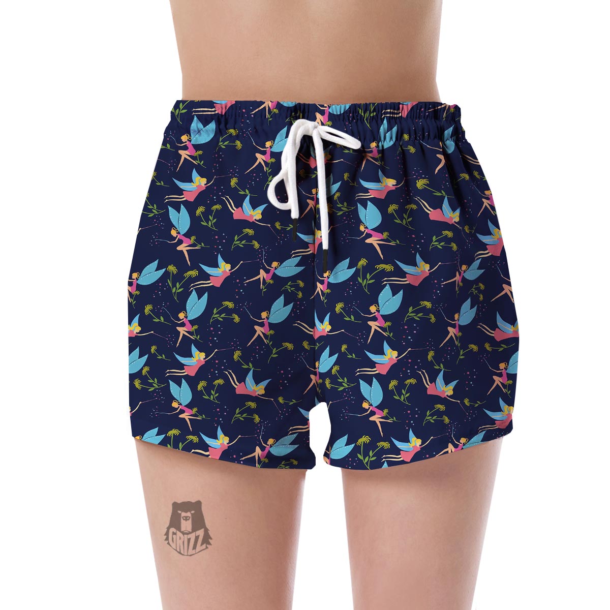Fairy Pattern Print Women's Shorts-grizzshop