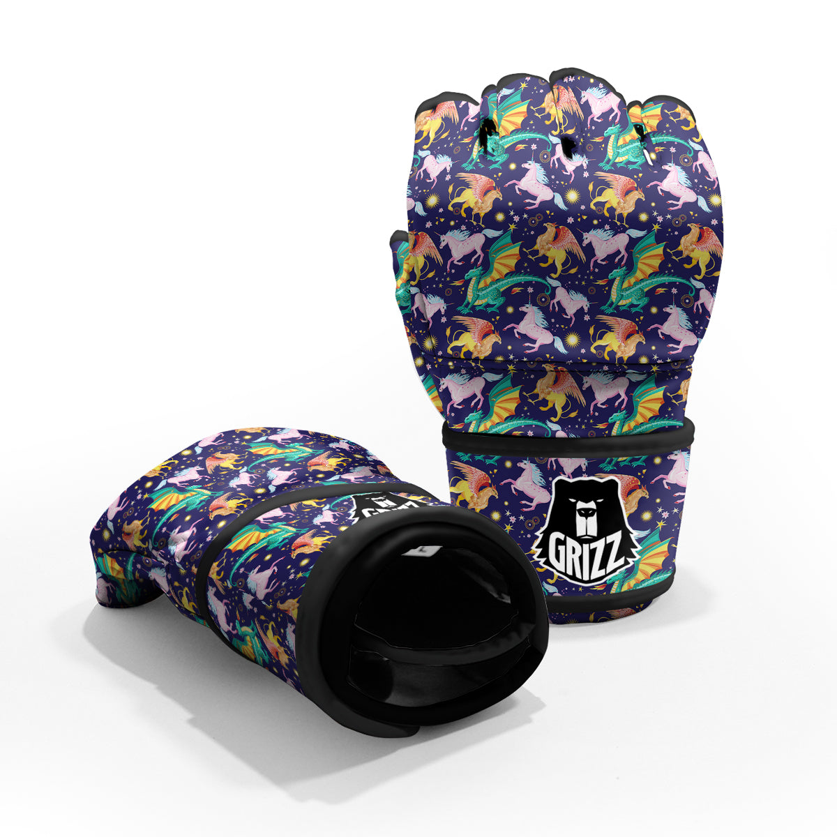 Fantastic Beasts Print Pattern MMA Gloves-grizzshop