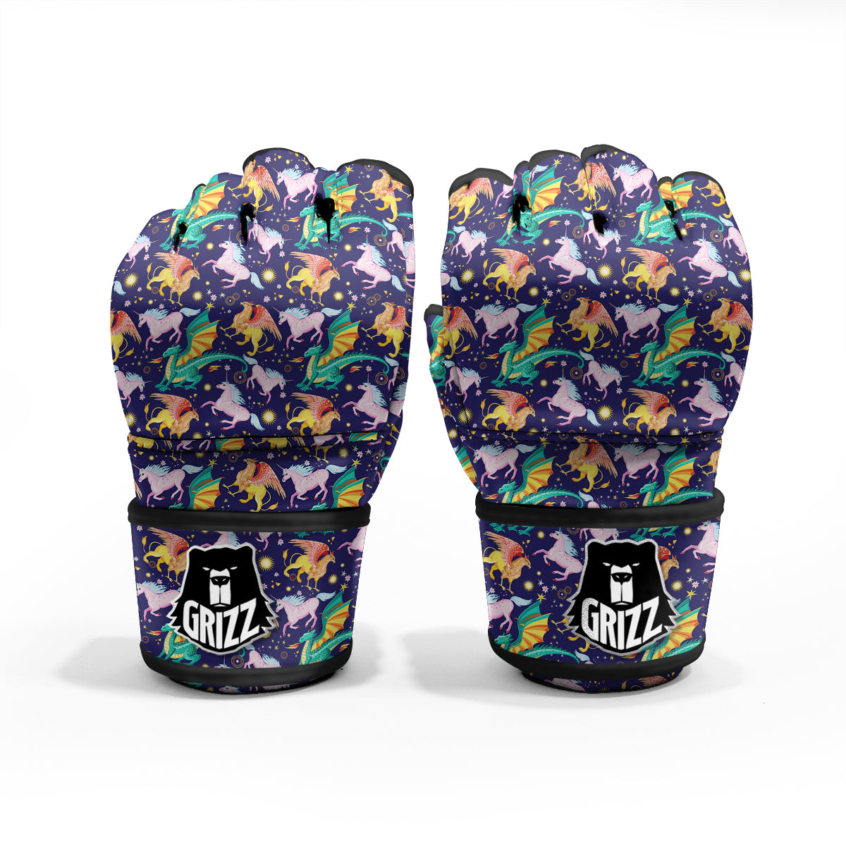 Fantastic Beasts Print Pattern MMA Gloves-grizzshop
