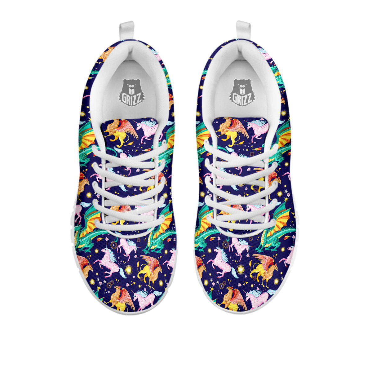 Fantastic Beasts Print Pattern White Sneaker-grizzshop