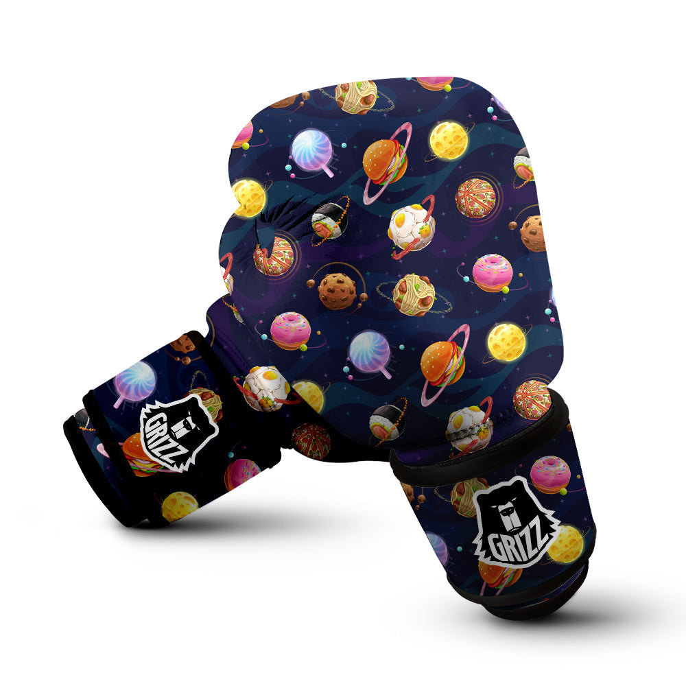 Fantasy Food Planets Print Pattern Boxing Gloves-grizzshop