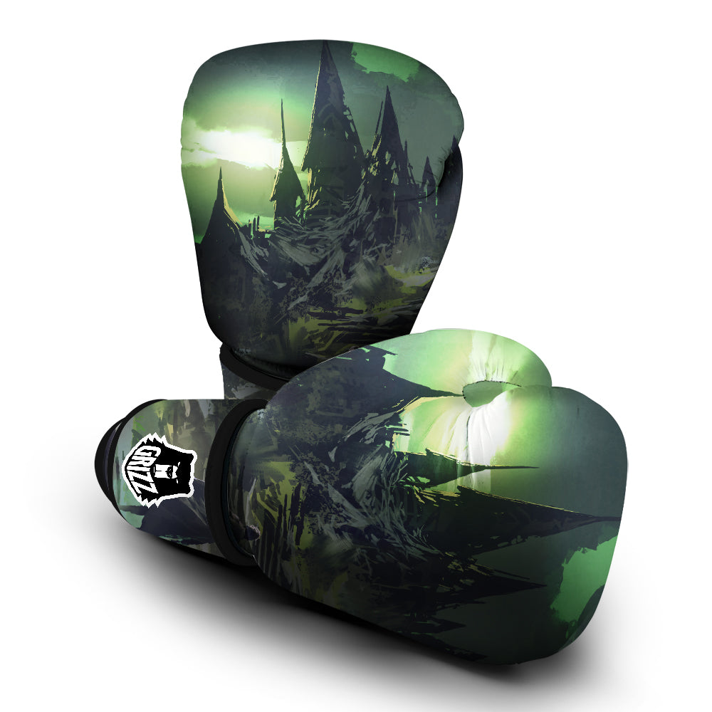 Fantasy Knight And Castle Boxing Gloves-grizzshop