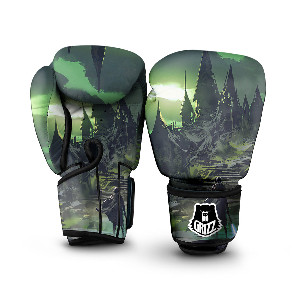 Fantasy Knight And Castle Boxing Gloves-grizzshop