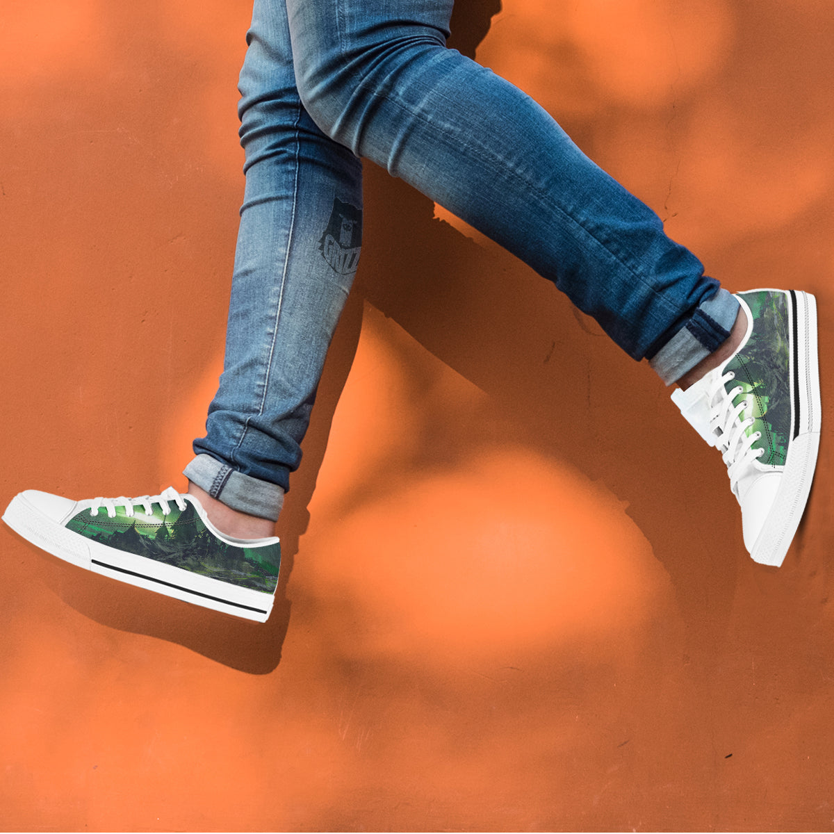 Fantasy Knight And Castle White Low Top Shoes-grizzshop