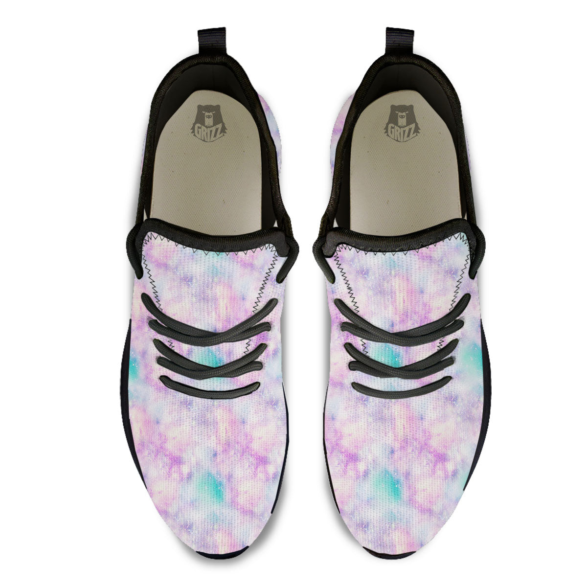 Fantasy Star Print Pattern Black Athletic Shoes-grizzshop