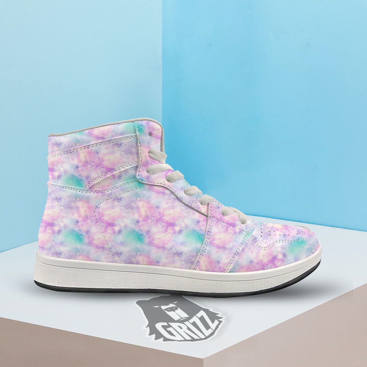 Fantasy Star Print Pattern High Top Sneakers-grizzshop