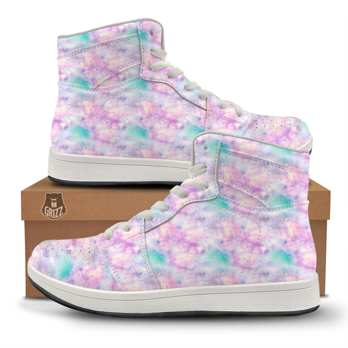 Fantasy Star Print Pattern High Top Sneakers-grizzshop