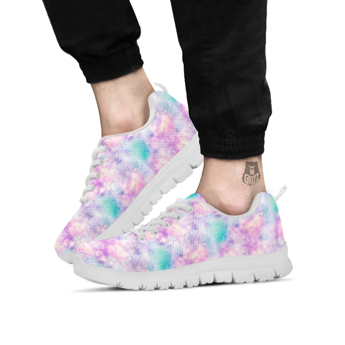 Fantasy Star Print Pattern White Sneaker-grizzshop