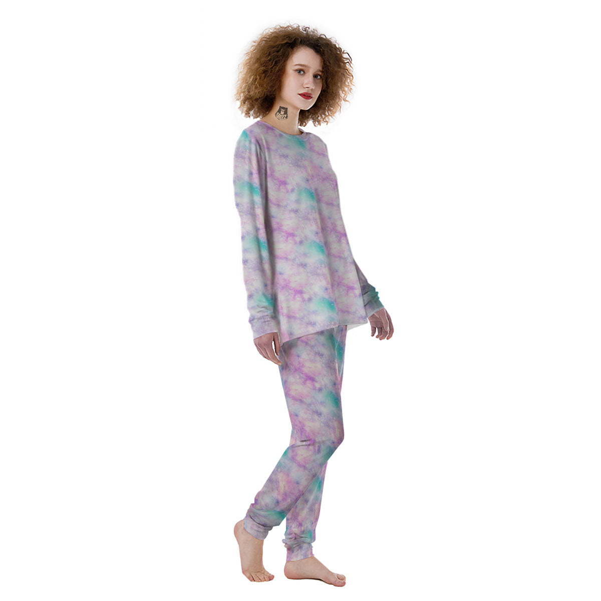 Fantasy Star Print Pattern Women's Pajamas-grizzshop