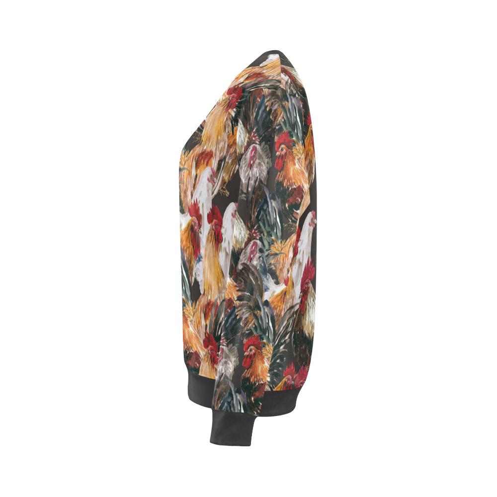 Farm Chicken Hen Pattern Print Women's Sweatshirt-grizzshop