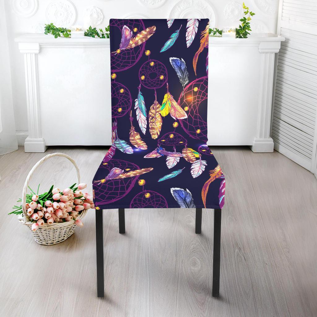 Feather Dream Catcher Vintage Chair Cover-grizzshop