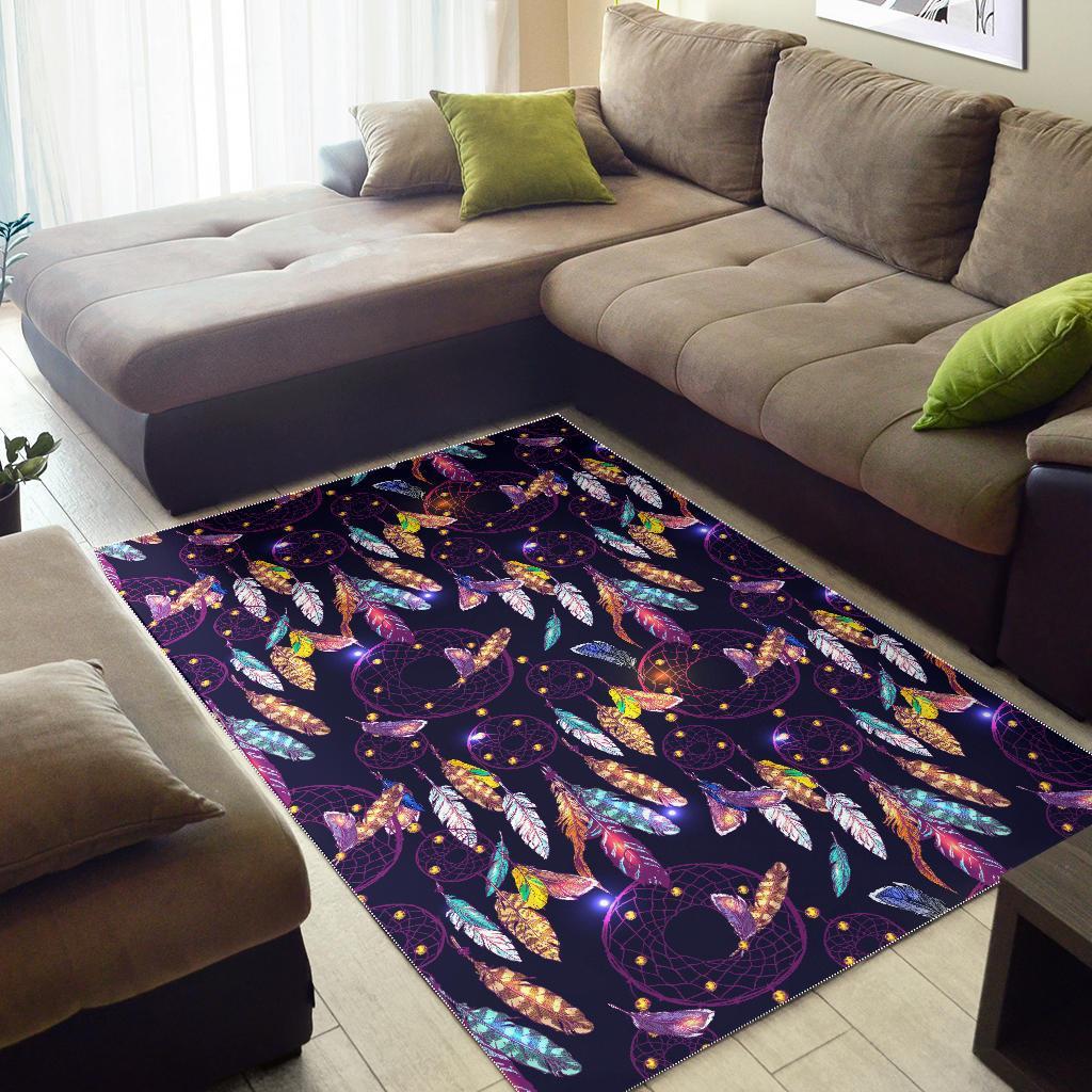 Feather Dream Catcher Vintage Floor Mat-grizzshop