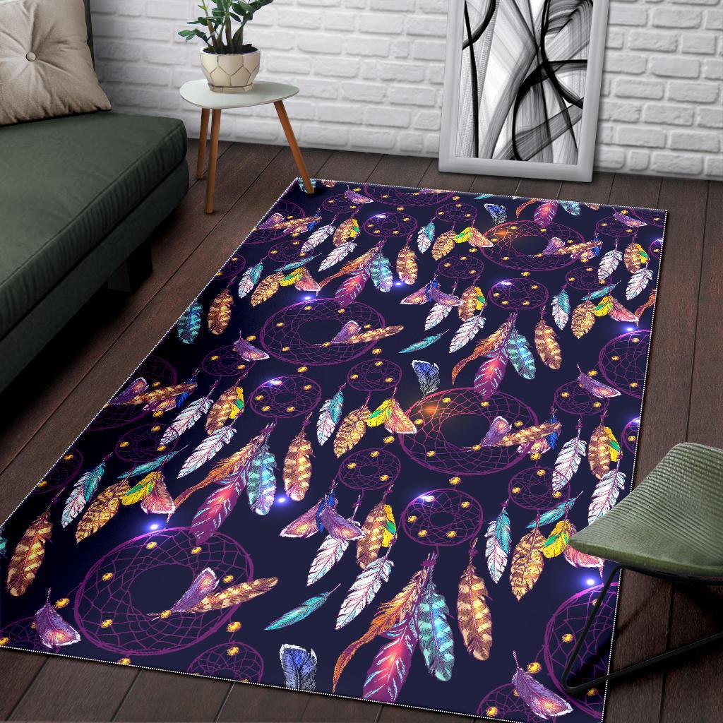 Feather Dream Catcher Vintage Floor Mat-grizzshop