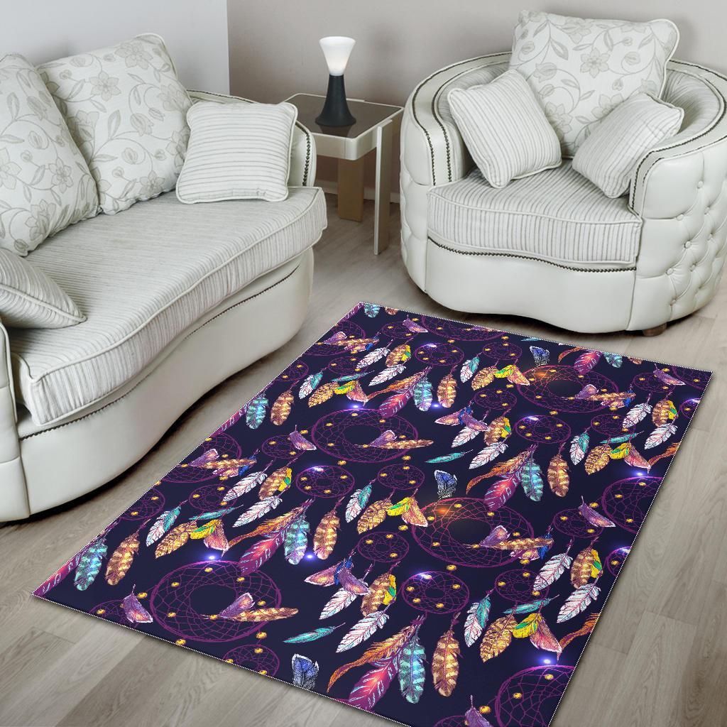 Feather Dream Catcher Vintage Floor Mat-grizzshop