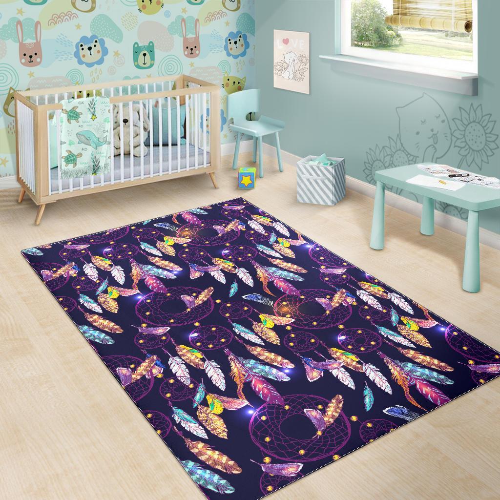 Feather Dream Catcher Vintage Floor Mat-grizzshop