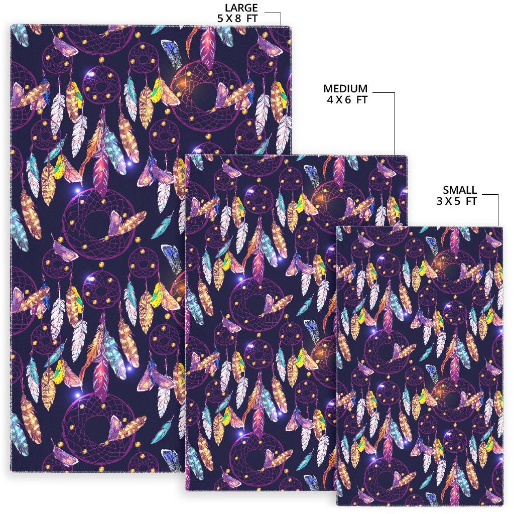 Feather Dream Catcher Vintage Floor Mat-grizzshop