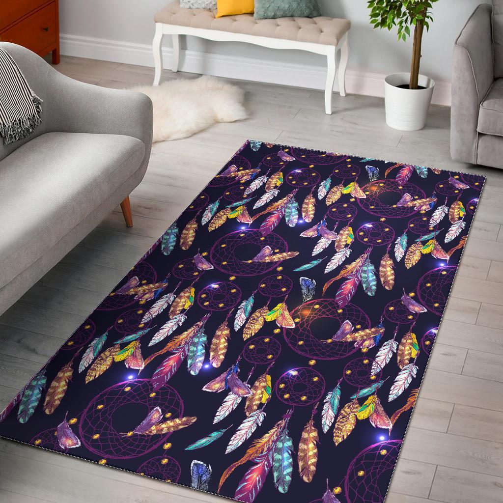Feather Dream Catcher Vintage Floor Mat-grizzshop