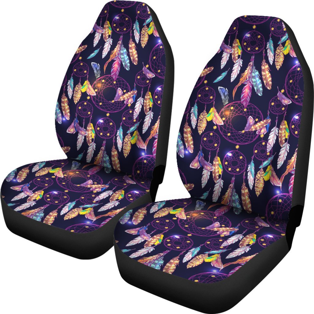 Feather Dream Catcher Vintage Universal Fit Car Seat Cover-grizzshop