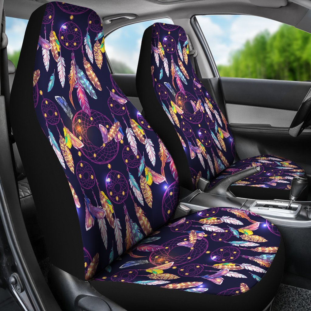 Feather Dream Catcher Vintage Universal Fit Car Seat Cover-grizzshop