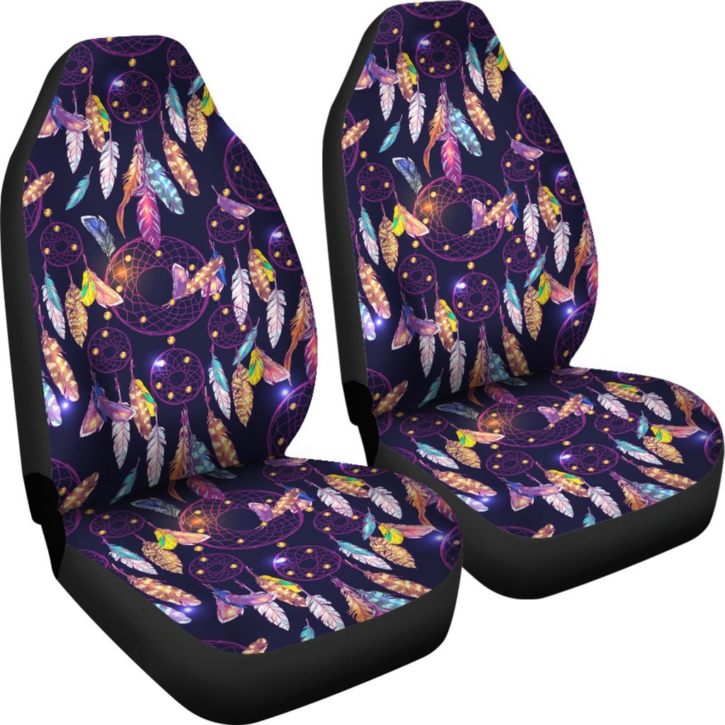 Feather Dream Catcher Vintage Universal Fit Car Seat Cover-grizzshop