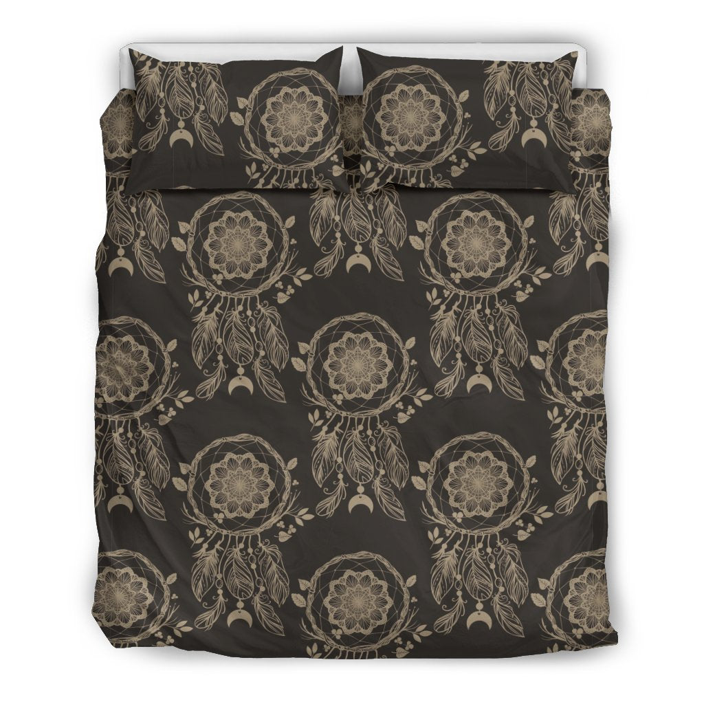 Feather Vintage Dream Catcher Duvet Cover Bedding Set-grizzshop