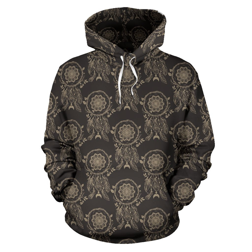 Feather Vintage Dream Catcher Pattern Print Women Men Pullover Hoodie-grizzshop