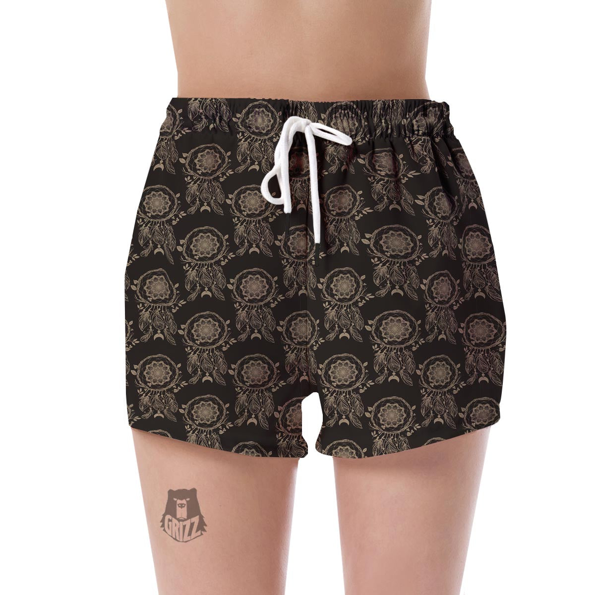 Feather Vintage Dream Catcher Women's Shorts-grizzshop