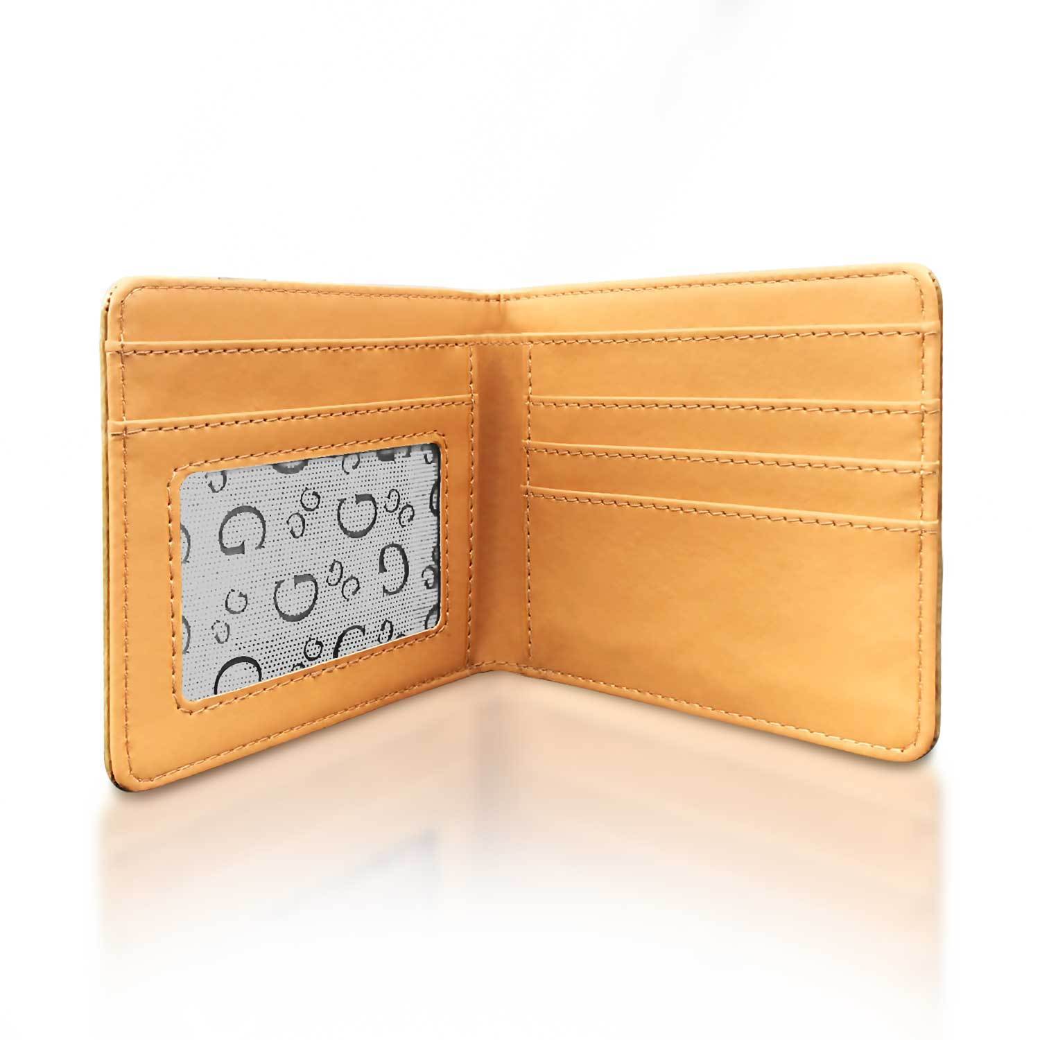 Feather Dream Catcher Blue Boho Pattern Print Men Wallet-grizzshop