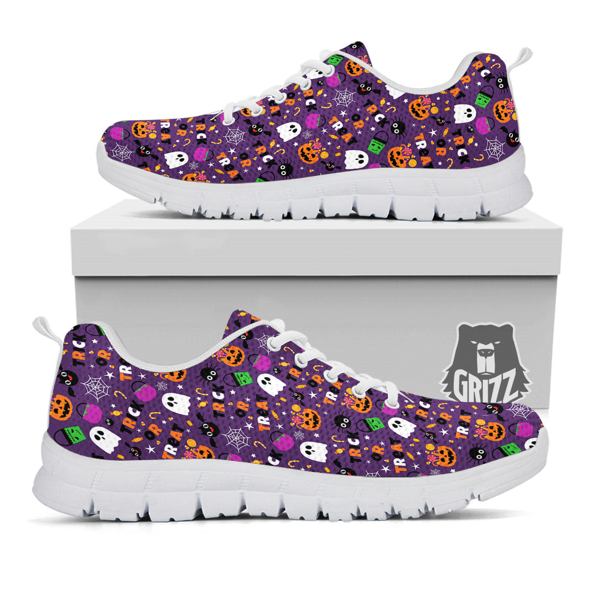 Festival Halloween Print Pattern White Sneaker-grizzshop