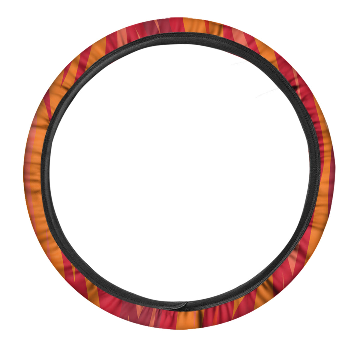 Fire In Hell Print Pattern Car Steering Wheel Cover-grizzshop