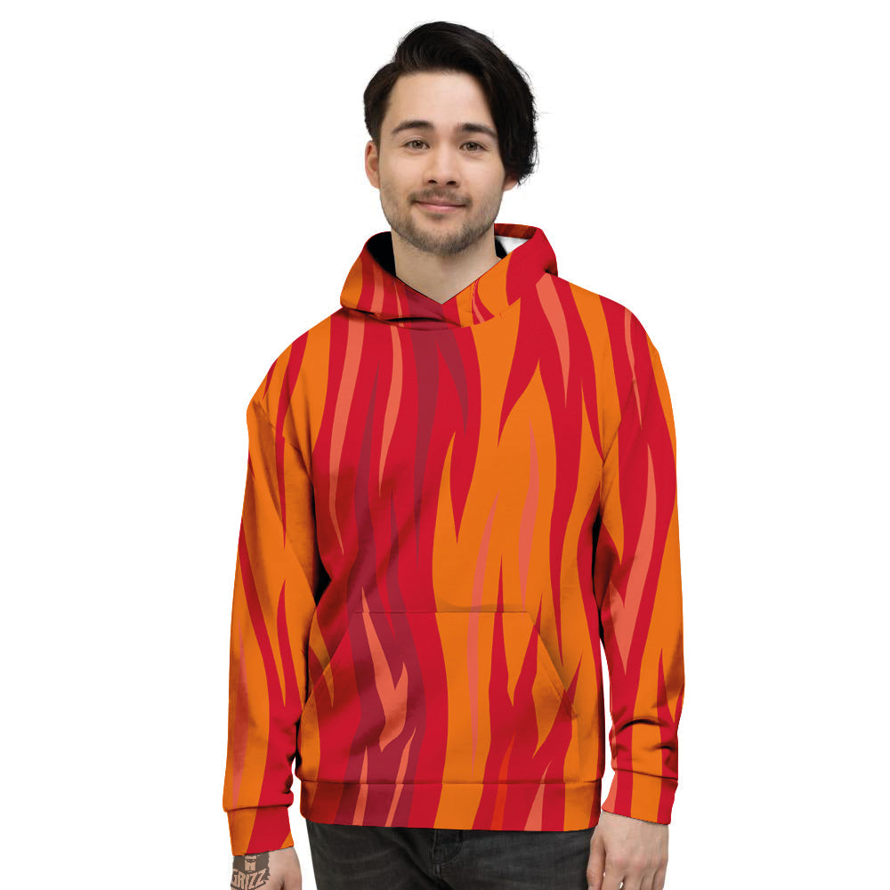 Fire In Hell Print Pattern Men's Hoodie-grizzshop
