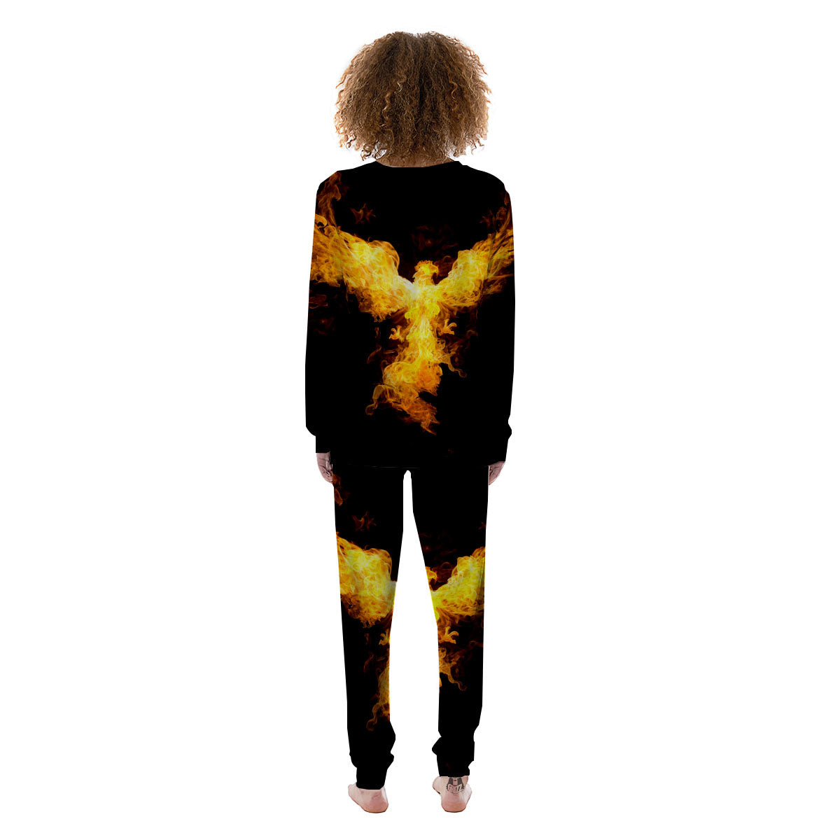 Firebird Phoenix Print Women's Pajamas-grizzshop