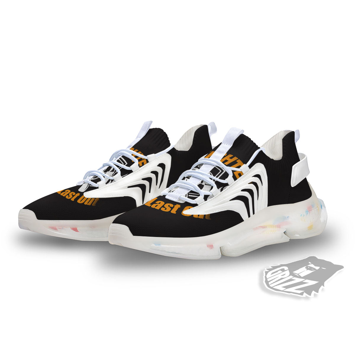 First In Last Out Firefighter Print White Gym Shoes-grizzshop