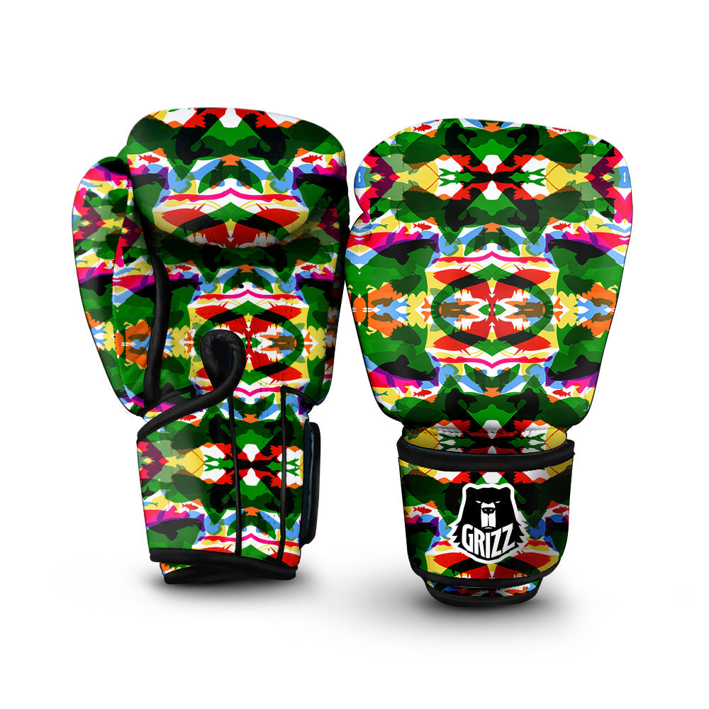 Fish Colorful Abstract Print Pattern Boxing Gloves-grizzshop