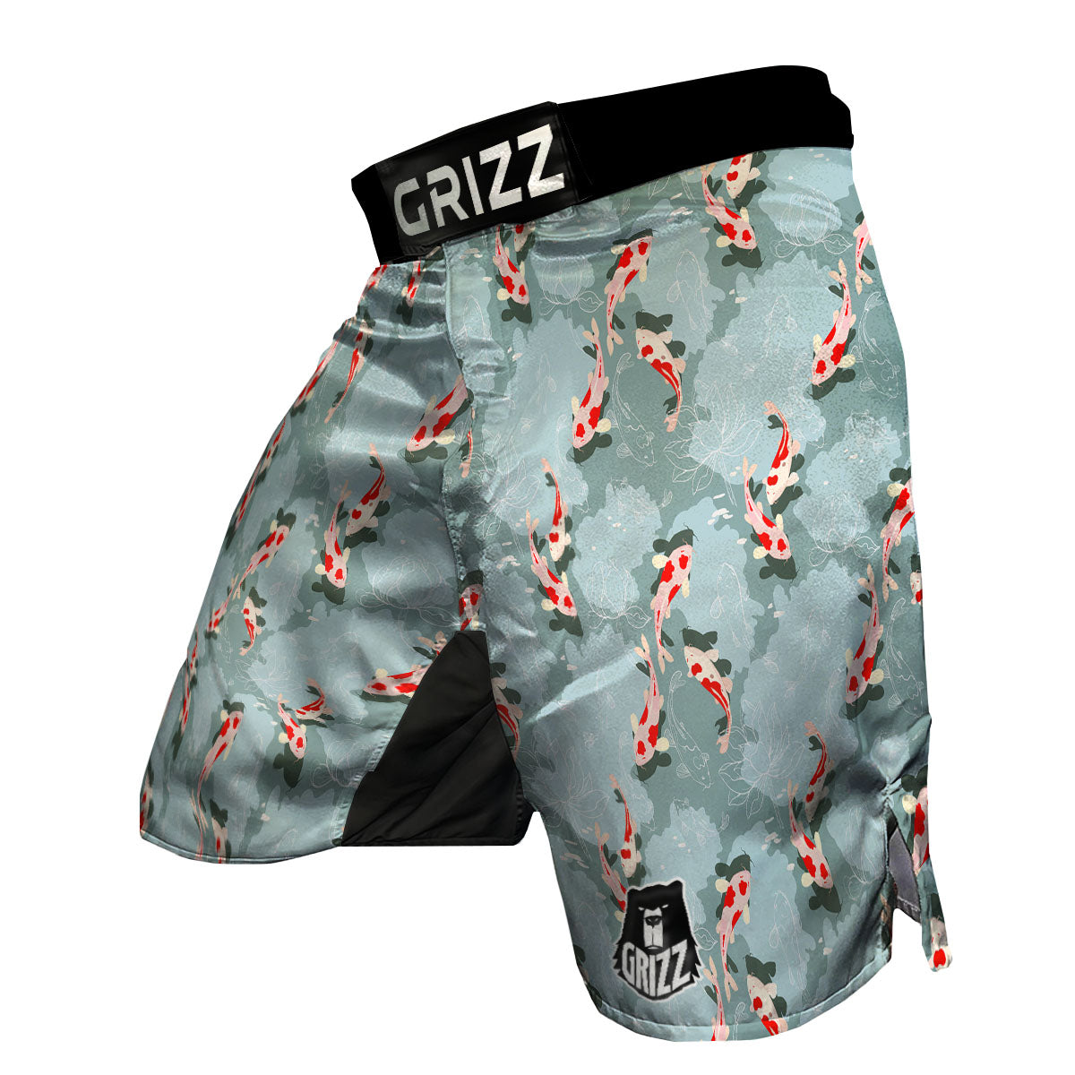 Fish Koi Print Pattern MMA Shorts-grizzshop