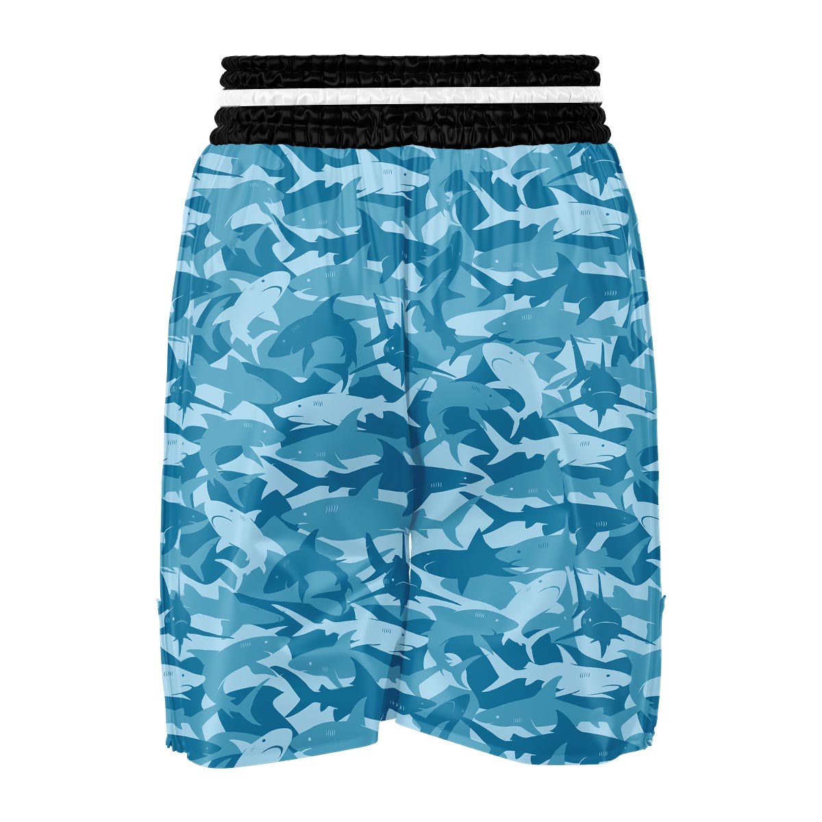 Fish Shark Print Pattern Boxing Shorts-grizzshop