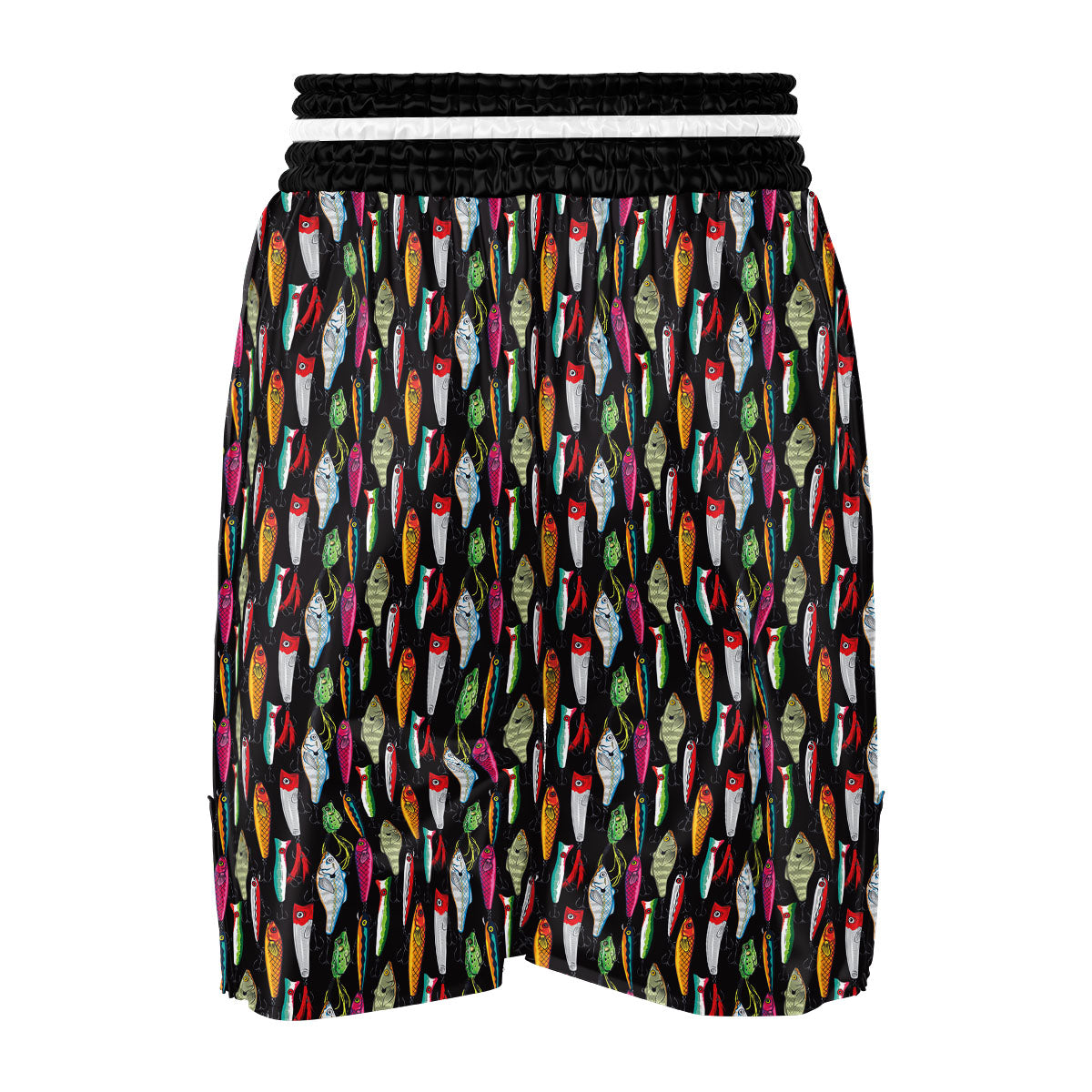 Fishing Print Pattern Boxing Shorts-grizzshop