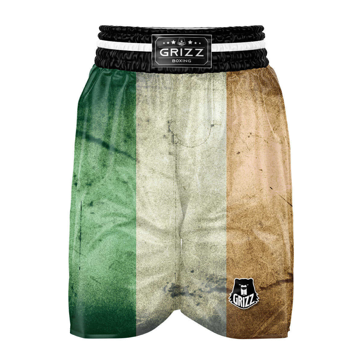 Flag Irish Print Boxing Shorts-grizzshop