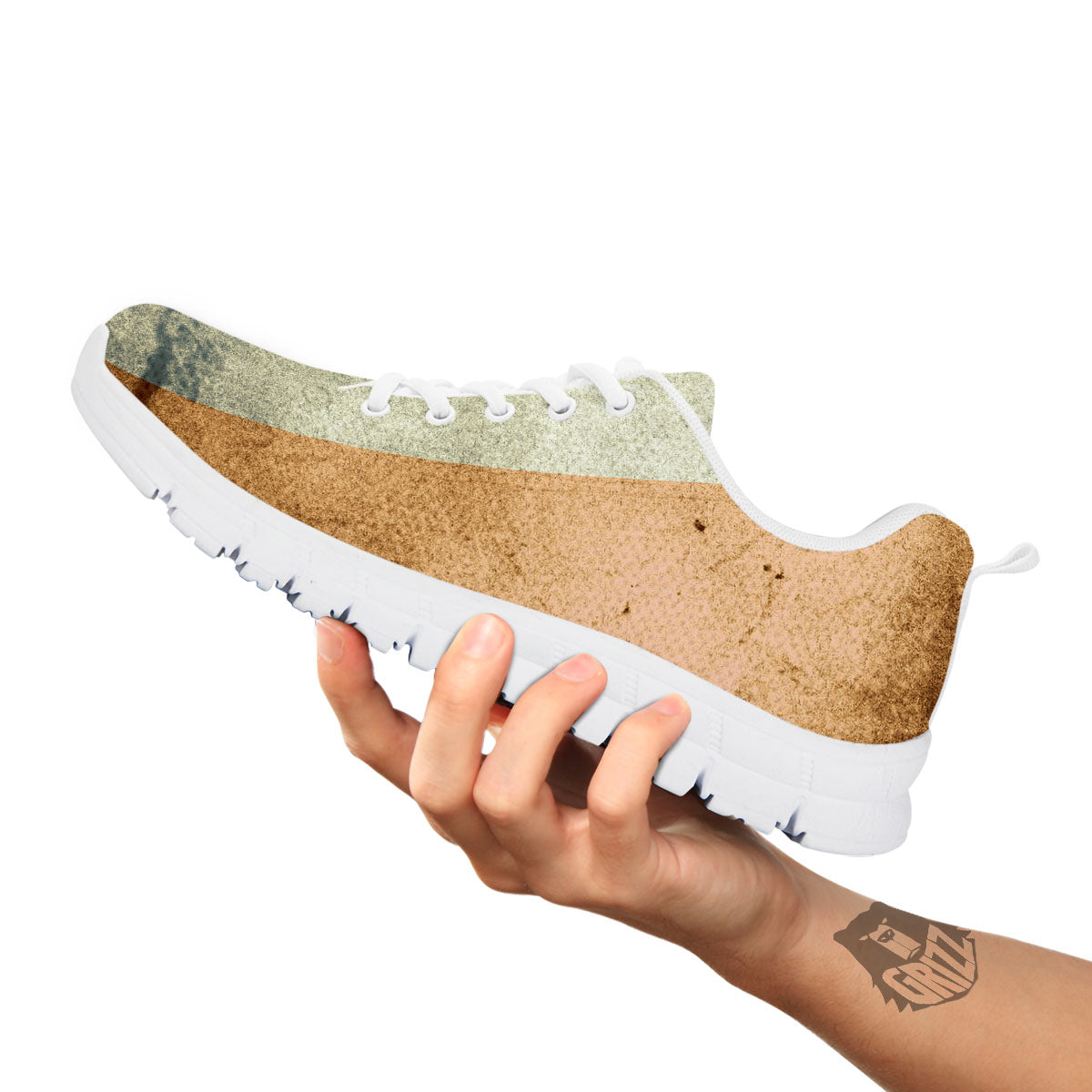 Flag Irish Print White Sneaker-grizzshop